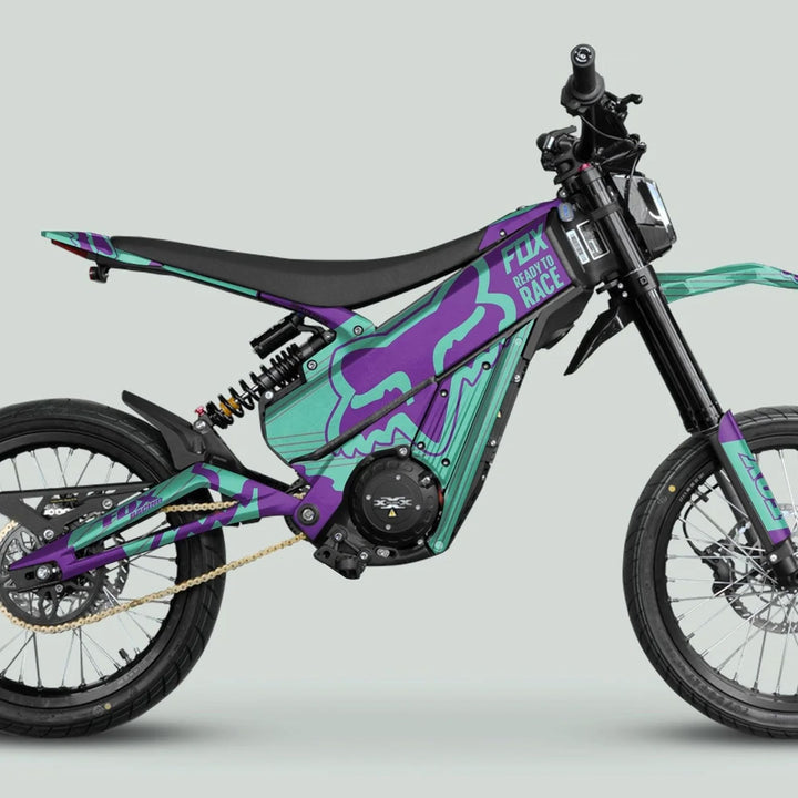 Talaria XXX Graphics Kit FOX STRIPES Purple Mint