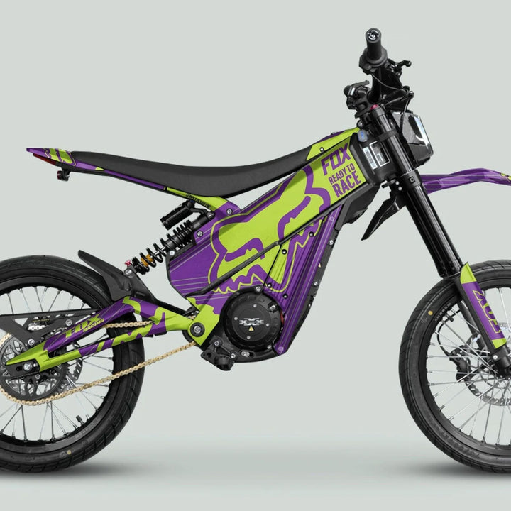 Talaria XXX Graphics Kit FOX STRIPES Purple Green